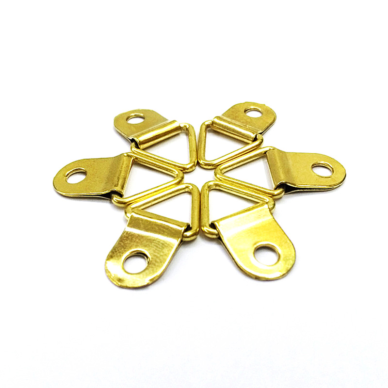 200319 Photo frame accessories back alloy gold triangle hanging ring full figure