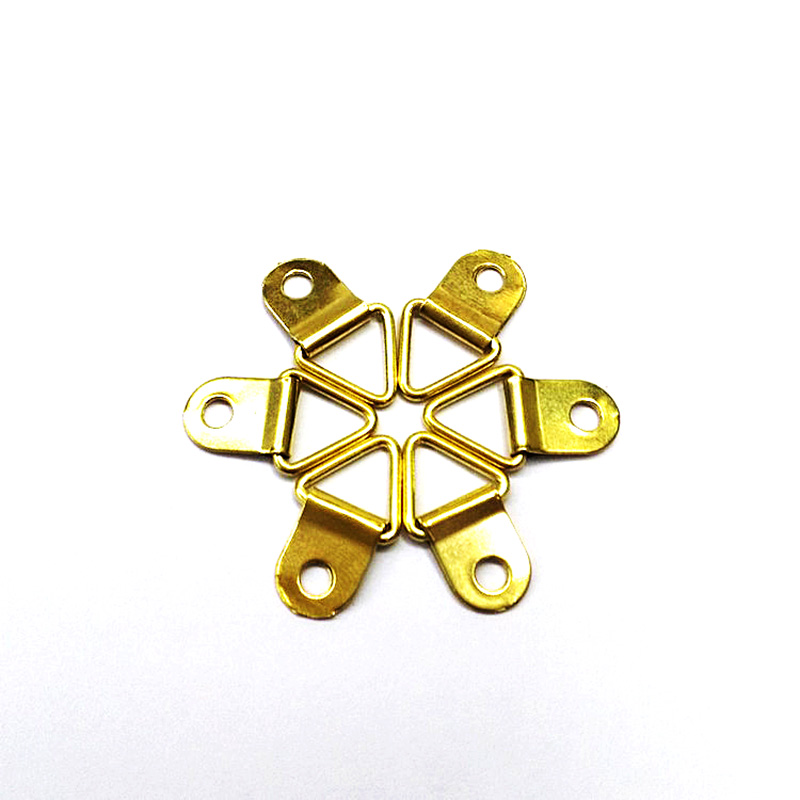 200319 Photo frame accessories back alloy gold triangle hanging ring details Picture