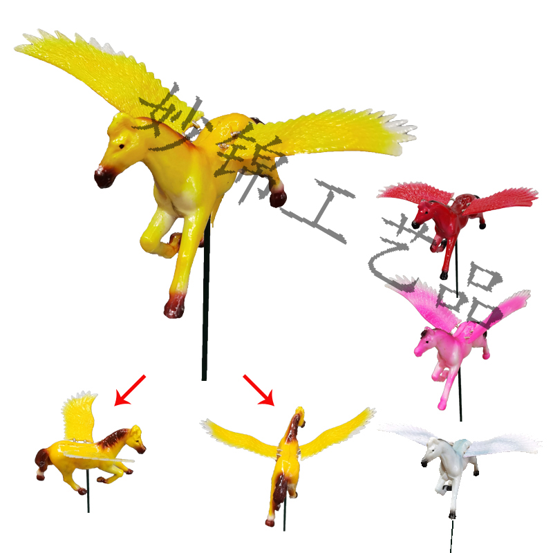 Garden Style Pegasus Plug-In Garden Villa Decoration Ironwork Flower Insertions Gardening Grocery Crafts Decorative Crafts