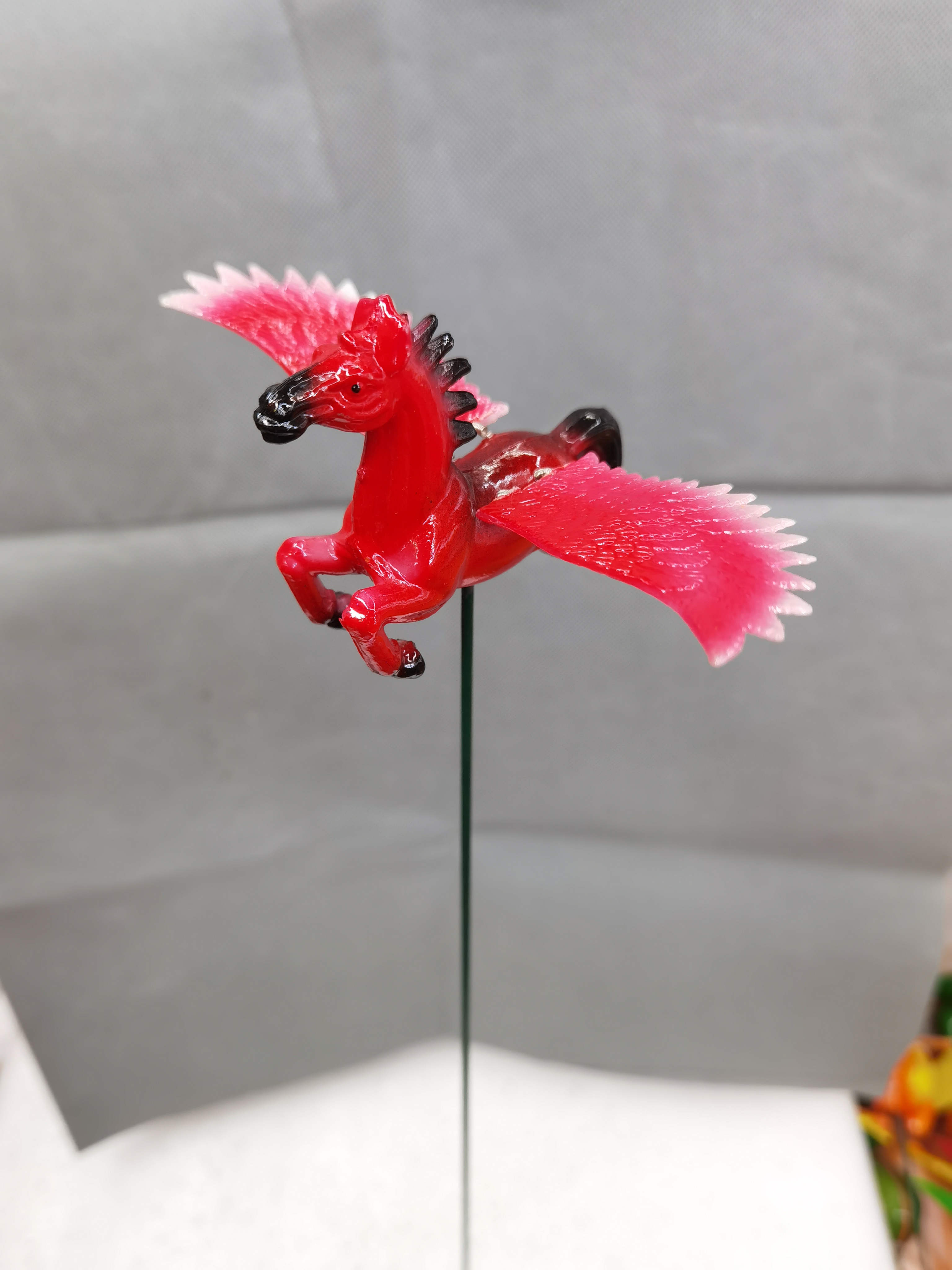 Garden Style Pegasus Plug-In Garden Villa Decoration Ironwork Flower Insertions Gardening Grocery Crafts Decorative Crafts Item Picture