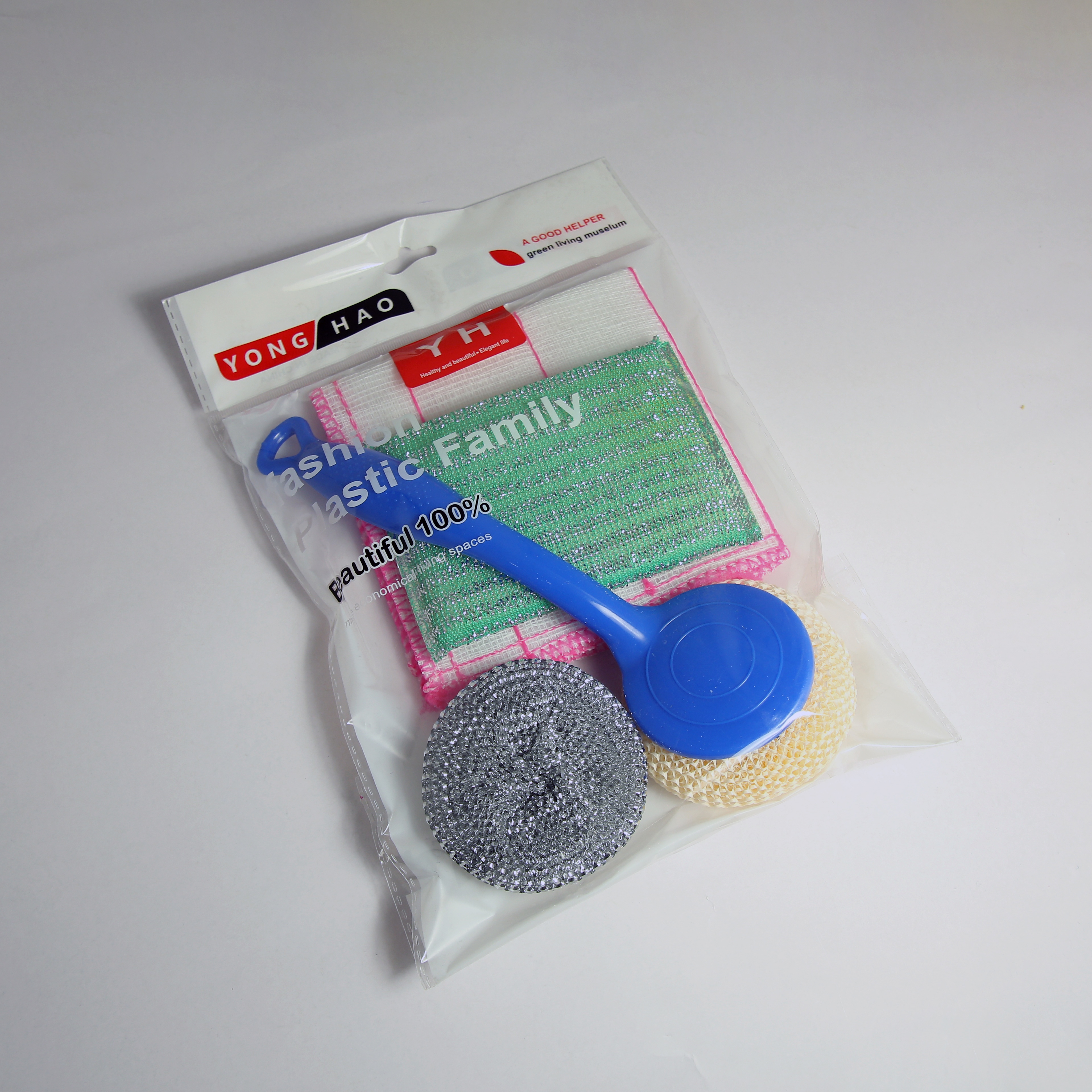 Nanofiber dimension cleaning ball does not drop silk household dishwashing brush pot multifunctional cleaning ball Straw ball daily necessities department store wholesale thumbnail