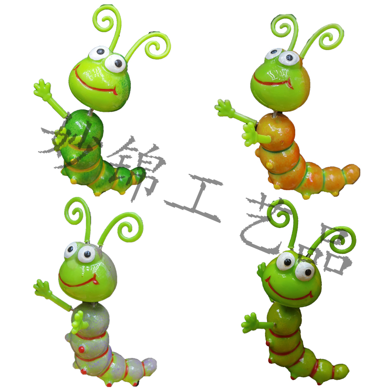 3D three-dimensional color plastic 4-inch new Caterpillar refrigerator sticker Creative home background decoration arts and crafts ornaments thumbnail