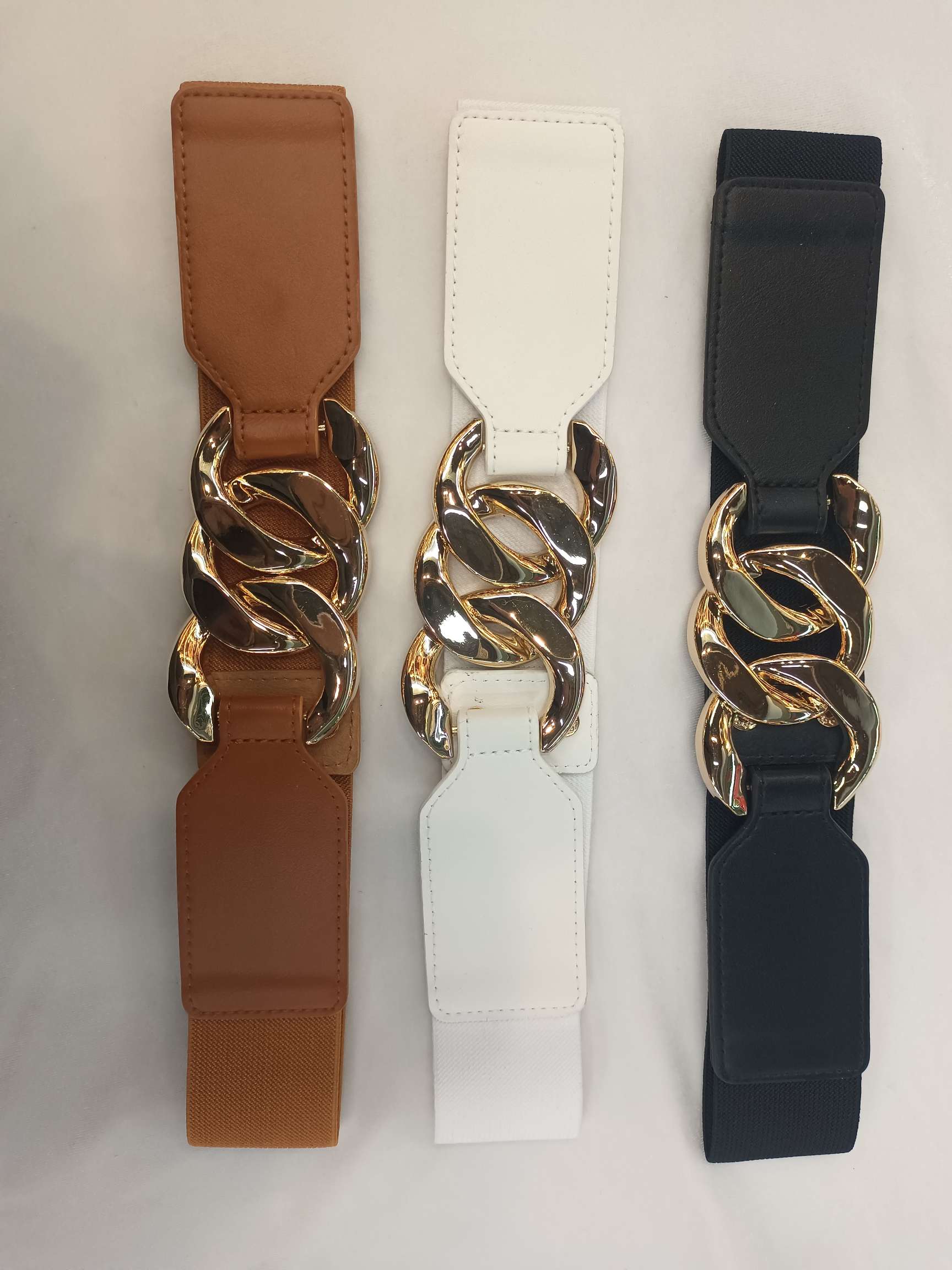 Fashion Trend Women's Waist Tight Elastic Belt With A Simple Suit