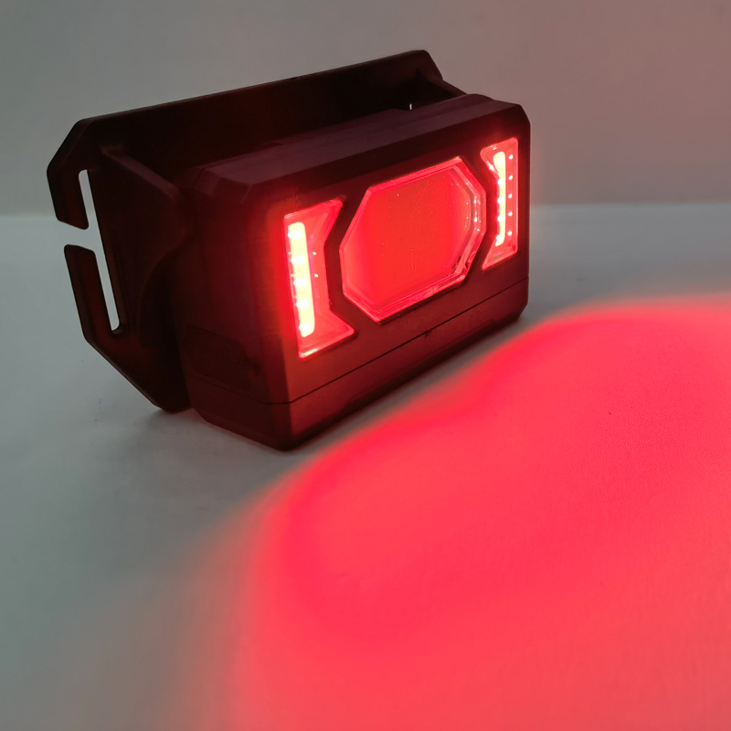 J2302 faros de plástico (3LED+COB) faros recargables USB de plástico faros de ciclismo faros de camping al aire libre faros de minería faros de mantenimiento faros de camping faros de pesca Item Picture