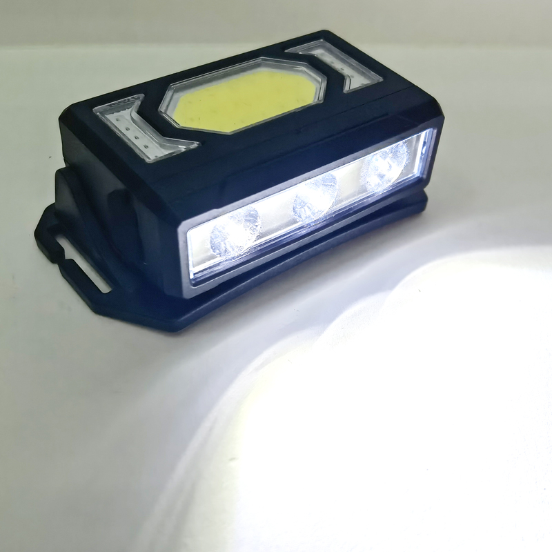 J2302 faros de plástico (3LED+COB) faros recargables USB de plástico faros de ciclismo faros de camping al aire libre faros de minería faros de mantenimiento faros de camping faros de pesca Specification image