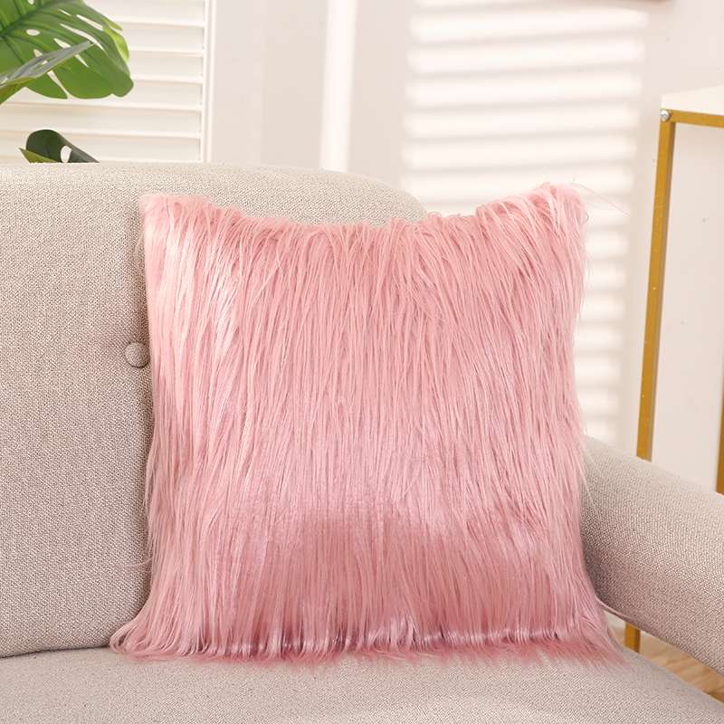 Long Wool Throw Pillow Cushion Back Pillow Cover Specification drawing
