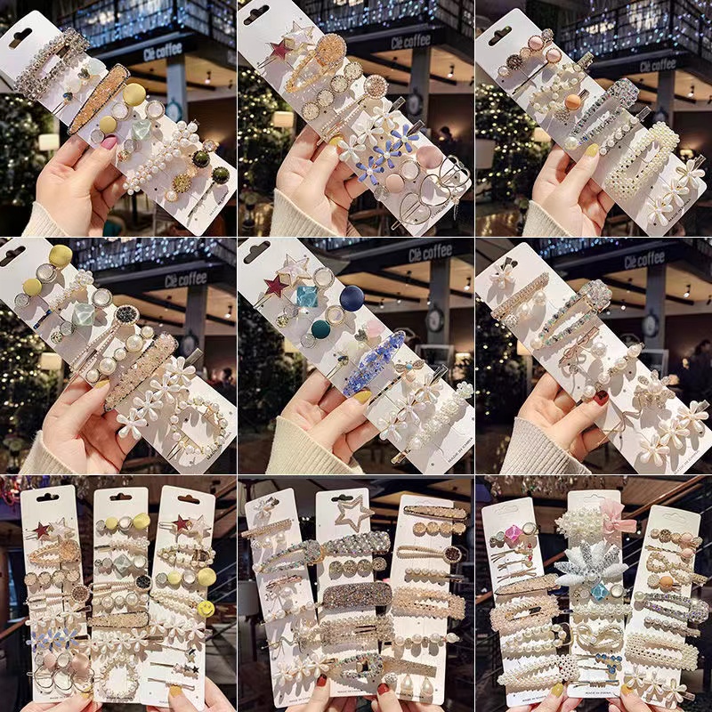 Short hair clips, headwear, pearl hair clips, adult female hair clips, side clips, teenage top clips, bangs, straight clips wholesale pic 1