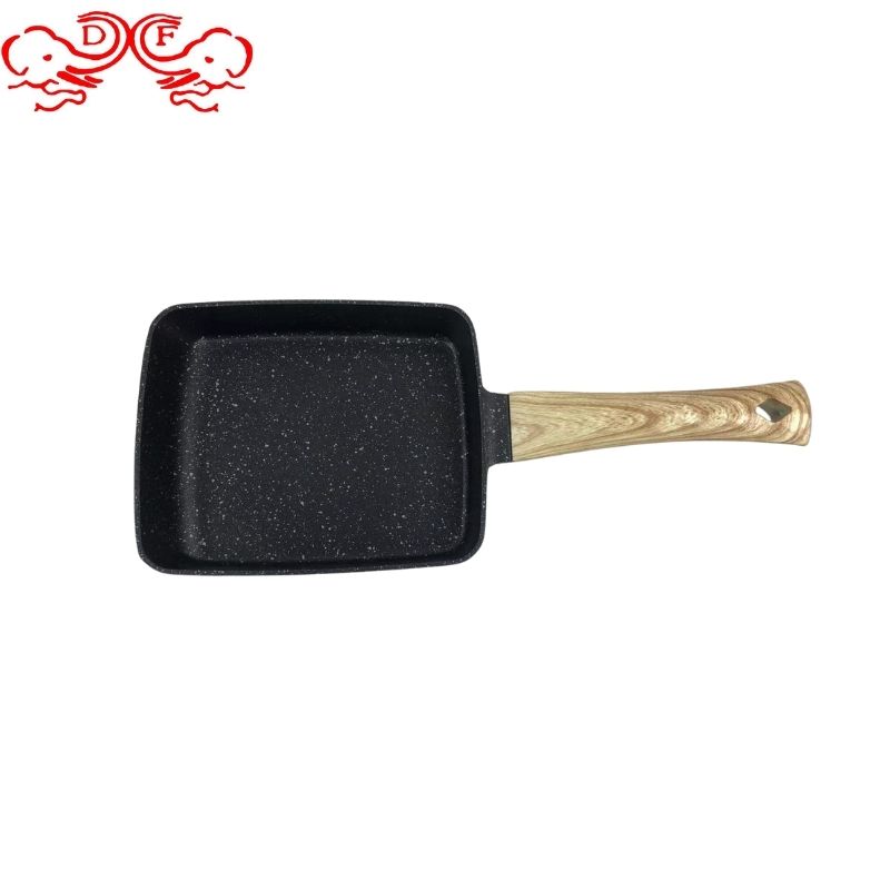DF99744 Cast iron pan, egg frying pan, deep-fried egg burger, home egg dumpling pan, non-stick flat pan, teppanyaki frying pan, mica stone flat pan, DF Trading House pic 2