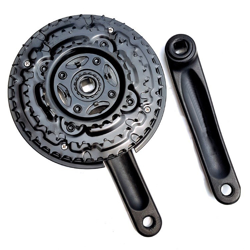 TY301 tooth disk 8 speed /24 speed aluminum alloy three piece mountain bike tooth disk crank sprocket 170 crank plastic cover to protect the tooth disk