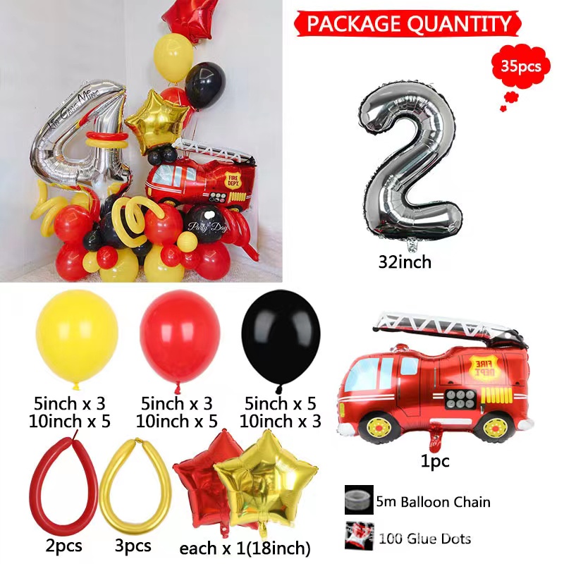 Children's birthday party set 2 year old baby birthday number balloon post first birthday party scene decoration photo props thumbnail
