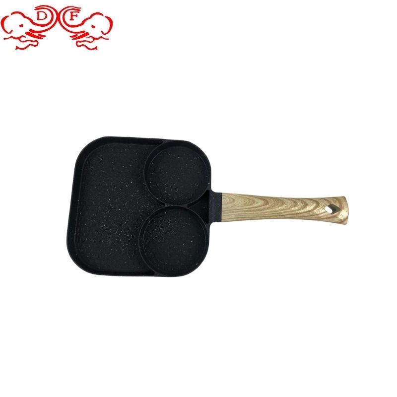 DF99744 Cast iron pan, egg frying pan, deep-fried egg burger, home egg dumpling pan, non-stick flat pan, teppanyaki frying pan, mica stone flat pan, DF Trading House pic 5
