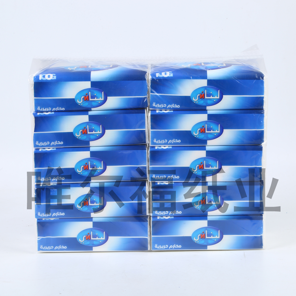 Original wood pulp export to the Middle East Iraq premium 17*18 facial tissue 100g extraction paper can be OEM processing thumbnail