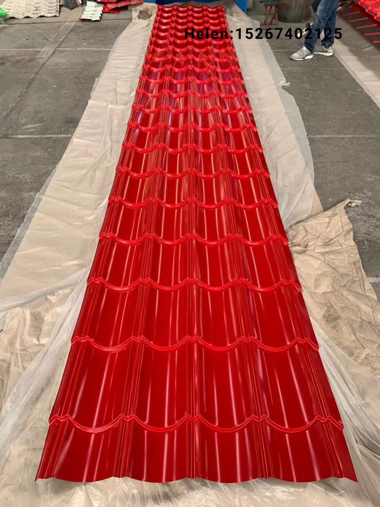 Factory direct sales of color steel tiles, T-shaped tiles, glazed tiles, galvanized tiles, colored stone tiles, transparent tiles, color steel tiles, wavy tiles, trapezoidal tiles, corrugated plates, roof tiles, iron sheet tiles pic 11