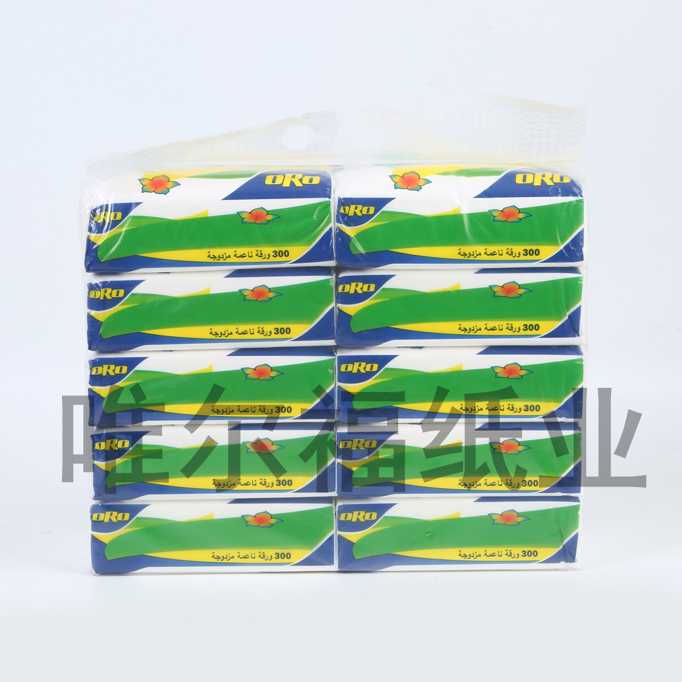 Foreign trade paper towels native wood pulp export to the Middle East Iraq quality 17*18 facial tissue 100g extraction paper can substitute processing OEM thumbnail