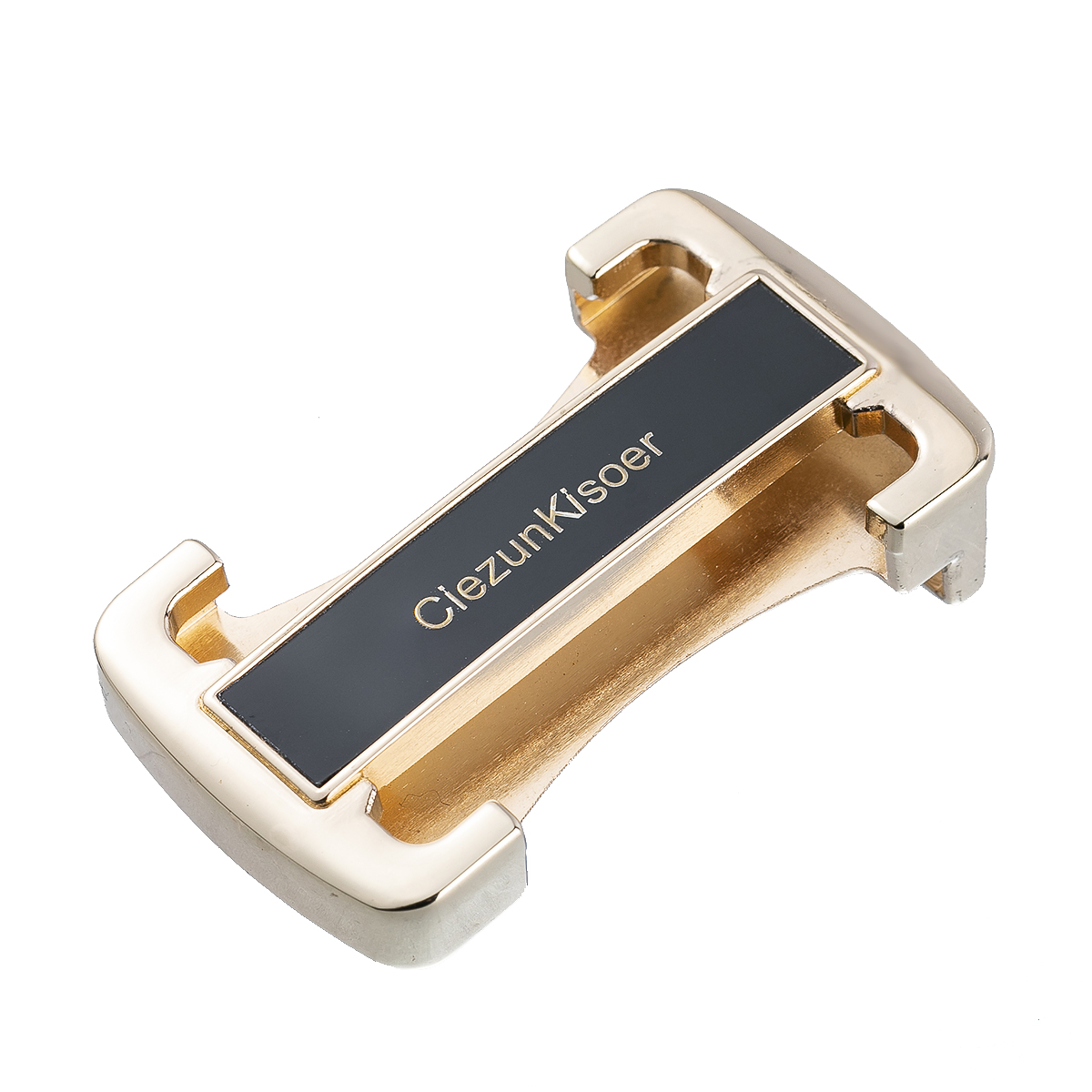 锌合金自动扣/定制logo/中空扣白底实物图