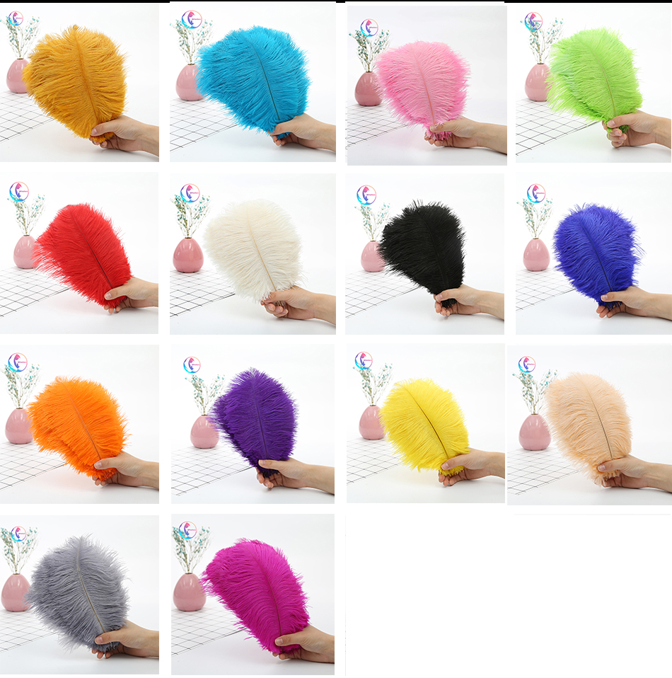 Handmade Diy Warm Wind Net Red Photo Props Colorful Ostrich Hair Whole 15~20 Item Picture