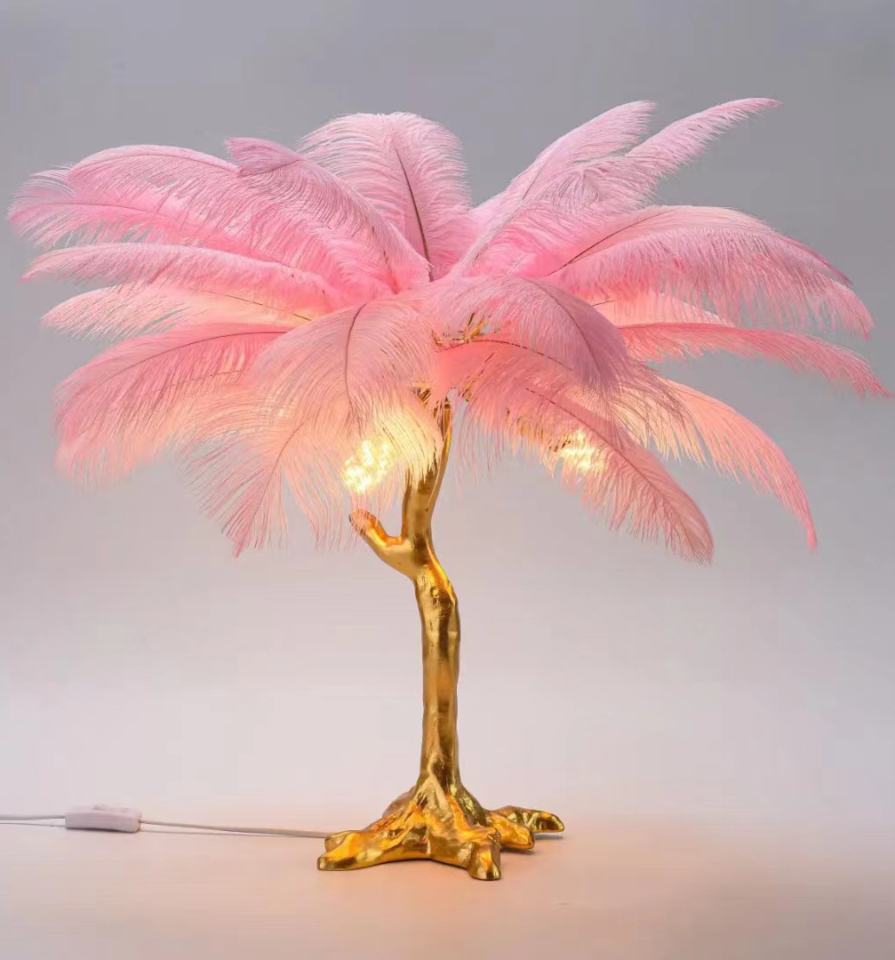 Manufacturers Direct Sales Wedding Decoration Props Colorful Ostrich Hair Whole 25~30Cm Specification drawing