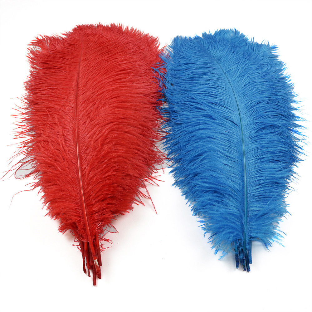 Diy Wedding Decoration Shooting Props Colorful Ostrich Hair Whole Thin Rod 45~50Cm Color Optional details Picture
