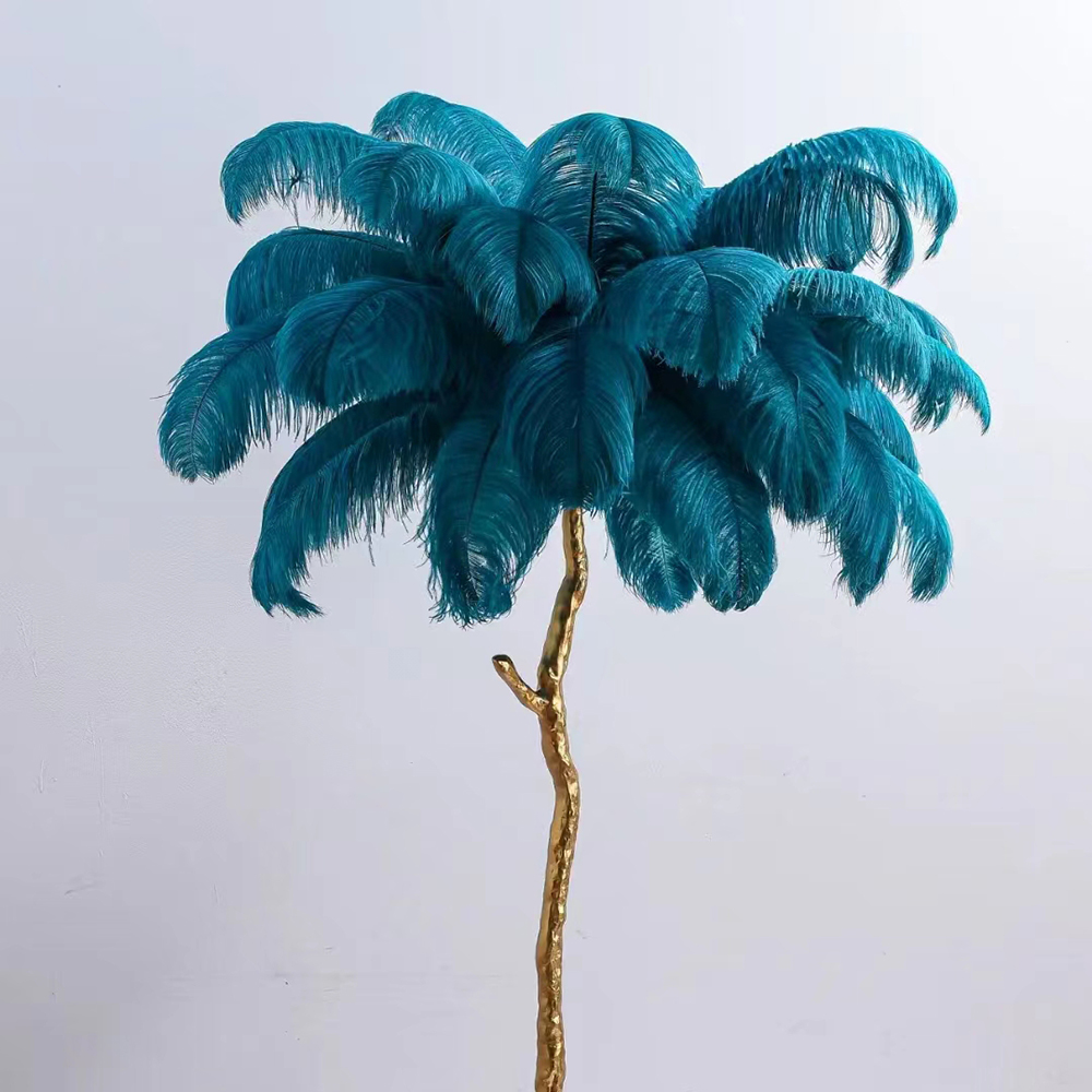 Diy Wedding Decoration Shooting Props Colorful Ostrich Hair Whole Thin Rod 45~50Cm Color Optional Item Picture