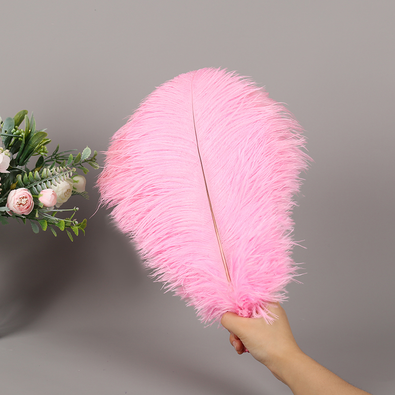 Diy Table Lamp Floor Lamp, Wedding Decoration, Shooting Props, Colorful Ostrich Hair Whole, Thin Rod 40~45Cm, Color Optional Specification drawing