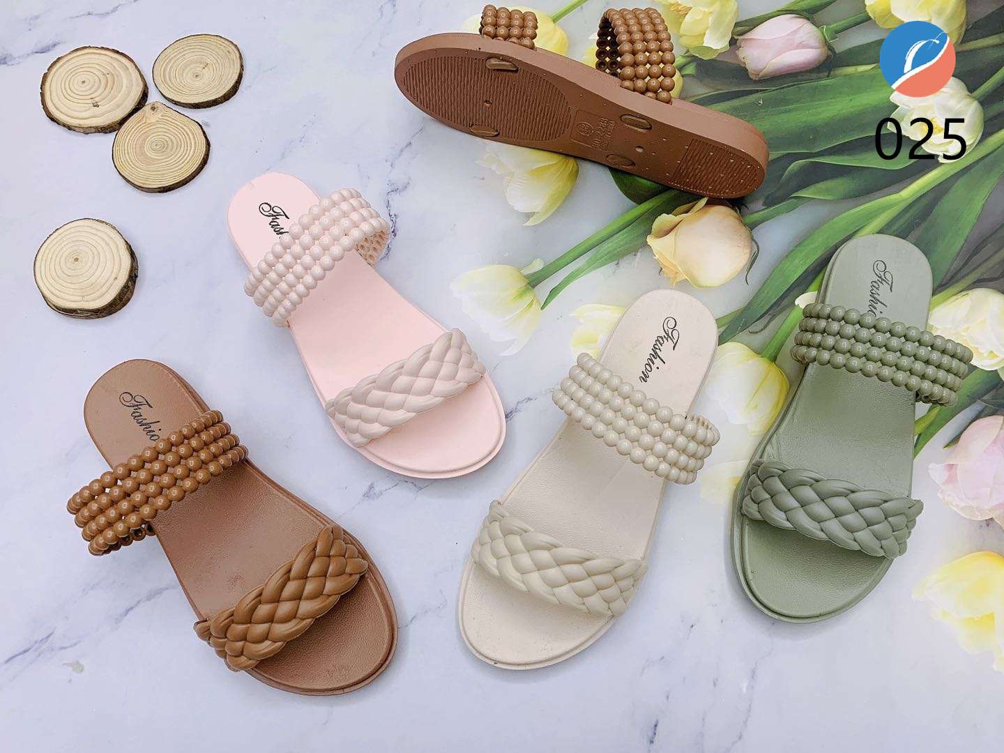 Beach shoes women can be launched 2023 new summer Baida seaside Bohemian ladies Thailand holiday flat sandals 025