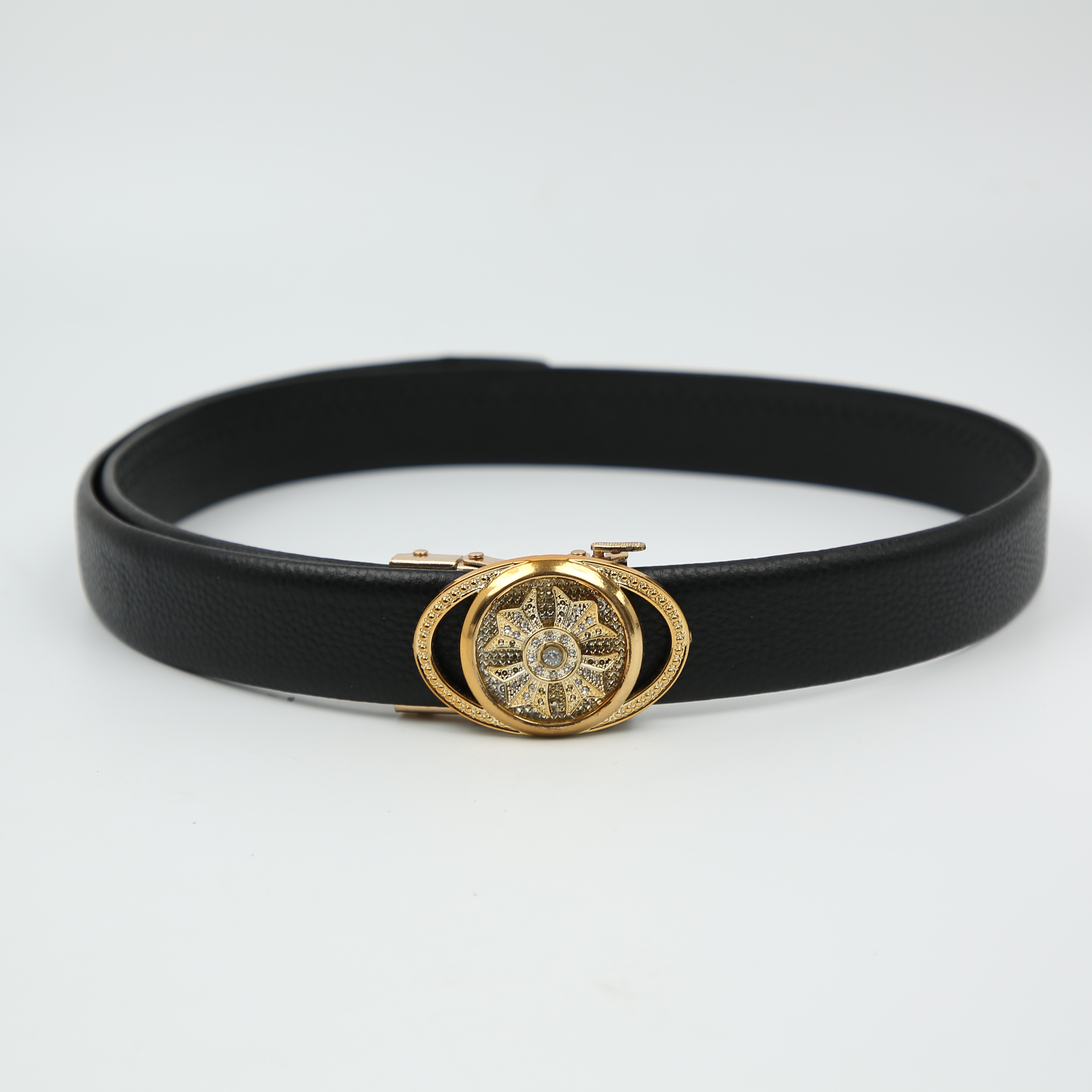 [Fulle Leather Goods] Season to run men's belt automatic buckle gold silver black belt buckle head belt multi-pattern trend fashion belt belt