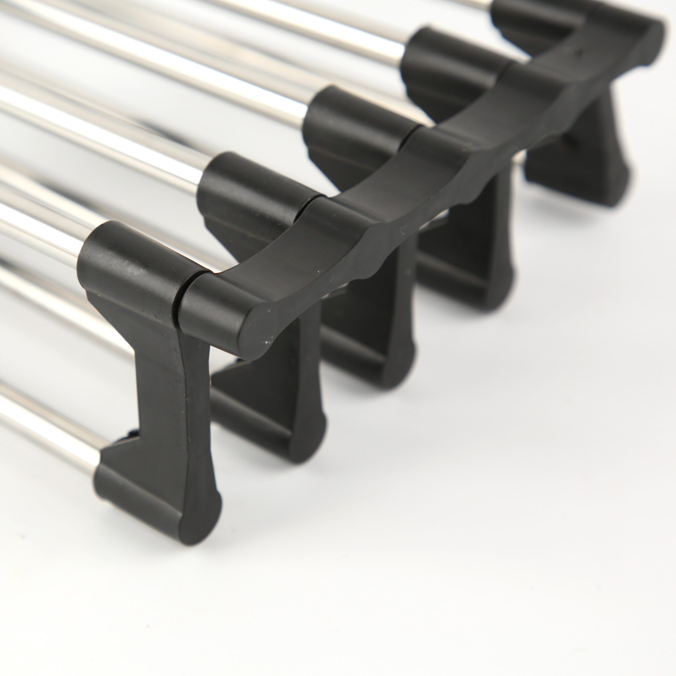 不锈钢多层裤夹 多功能折叠伸缩衣裤整理架 家用衣服晾晒五层收纳架批发零售详情11