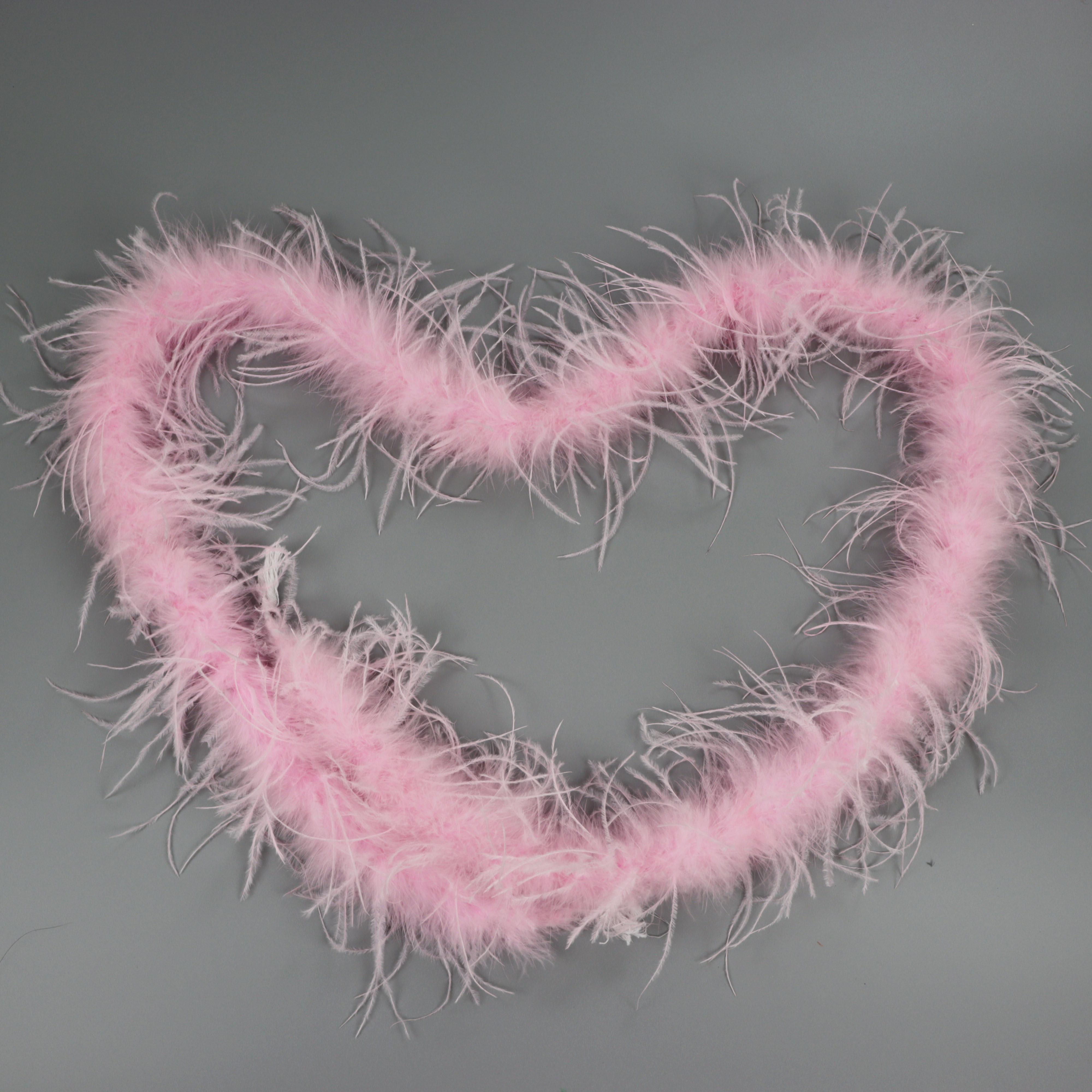Diy Wedding Decoration Colorful Ostrich Plush Strip 2M Long Width 8~10Cm Color Optional Item Picture