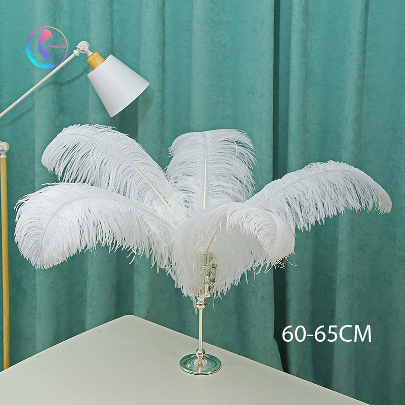Diy Wedding Decoration Clothing Shooting Props Colorful Ostrich Hair Whole Thick Rod 60~65Cm Color Optional Specification drawing