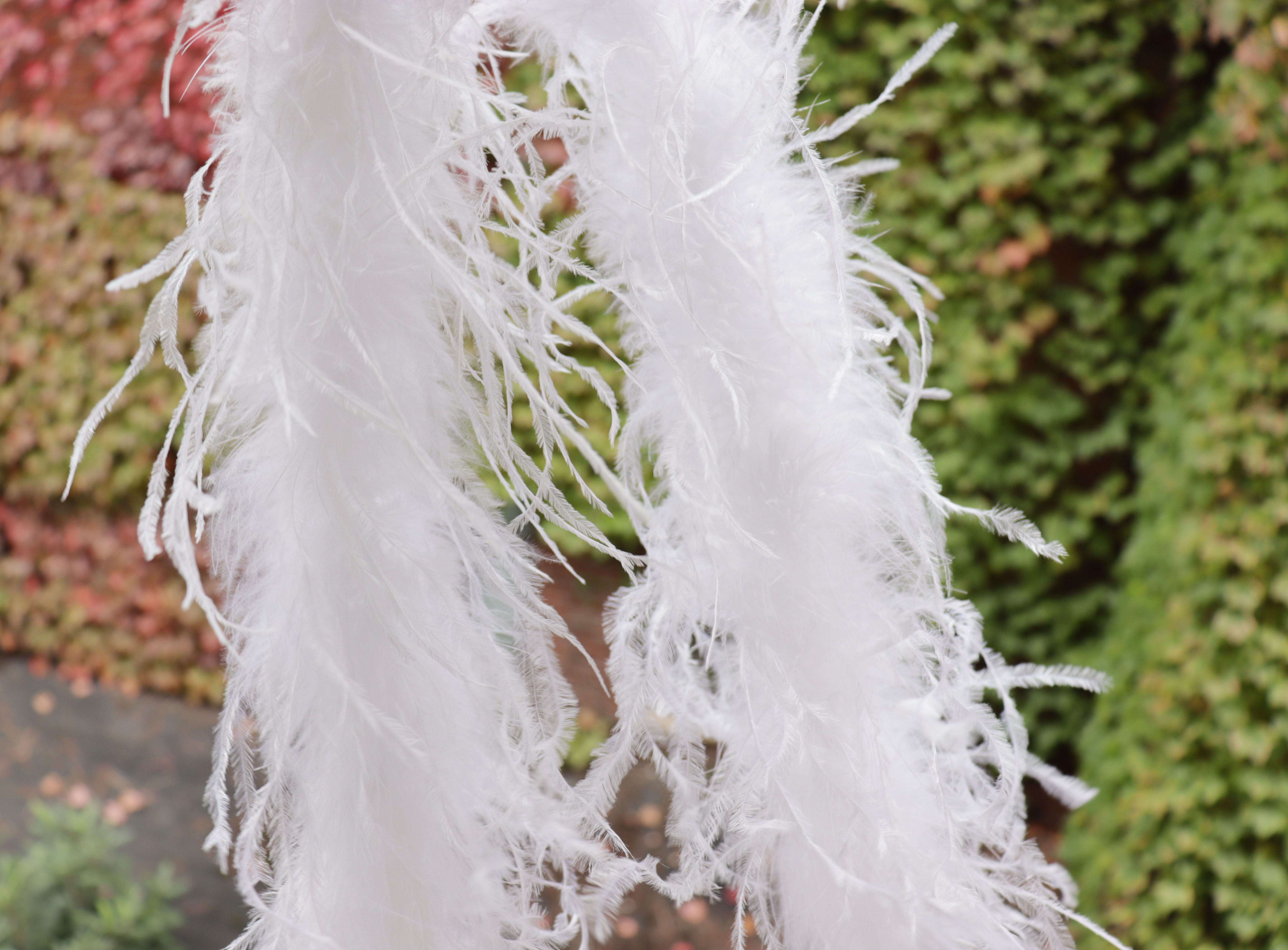 Diy Wedding Decoration Colorful Ostrich Plush Strip 2M Long Width 10~13Cm Color Optional Specification drawing