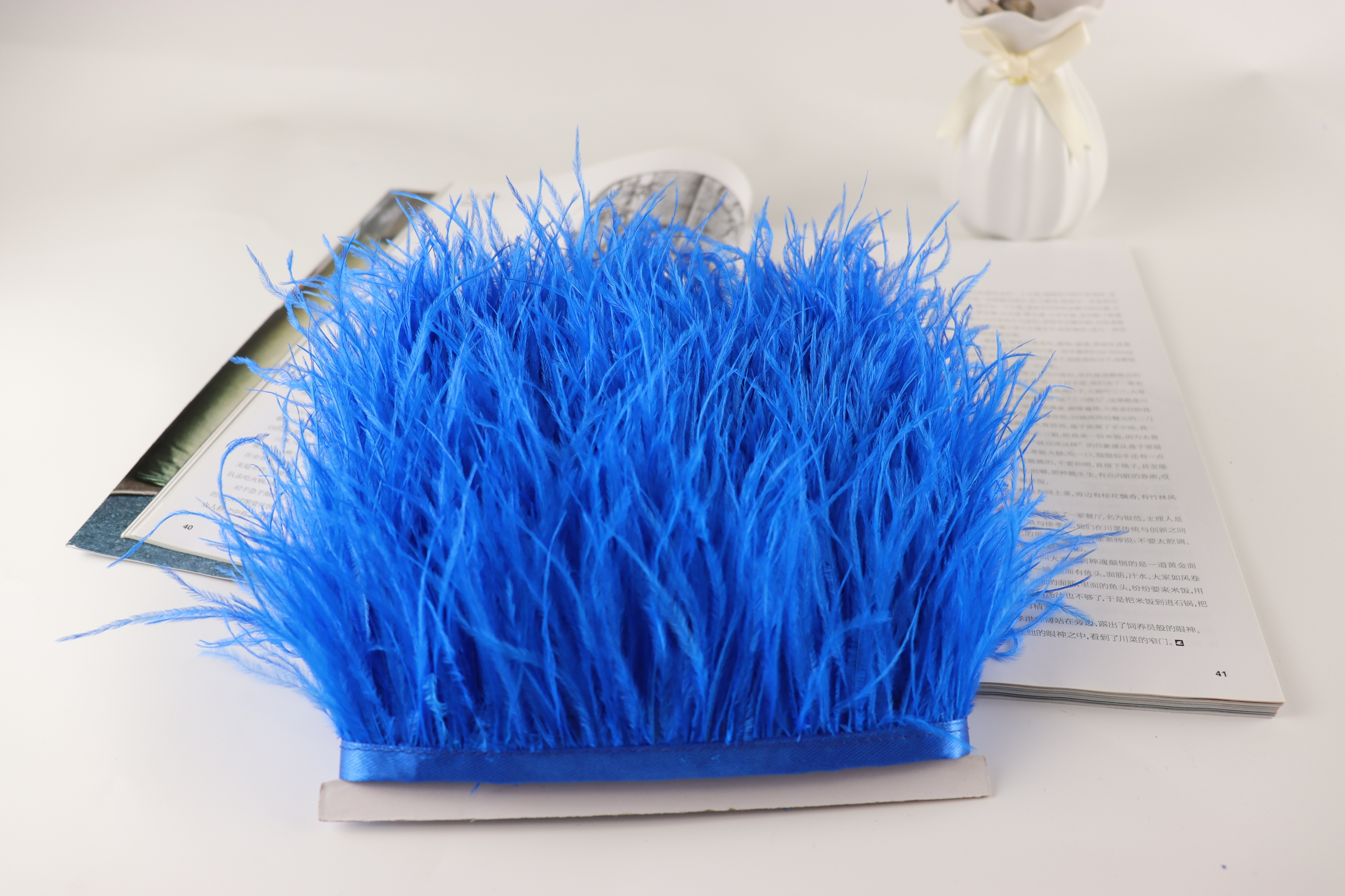 8Cm~10Cm Ostrich Wool Edge Decoration Can Be Diy Color Optional details Picture