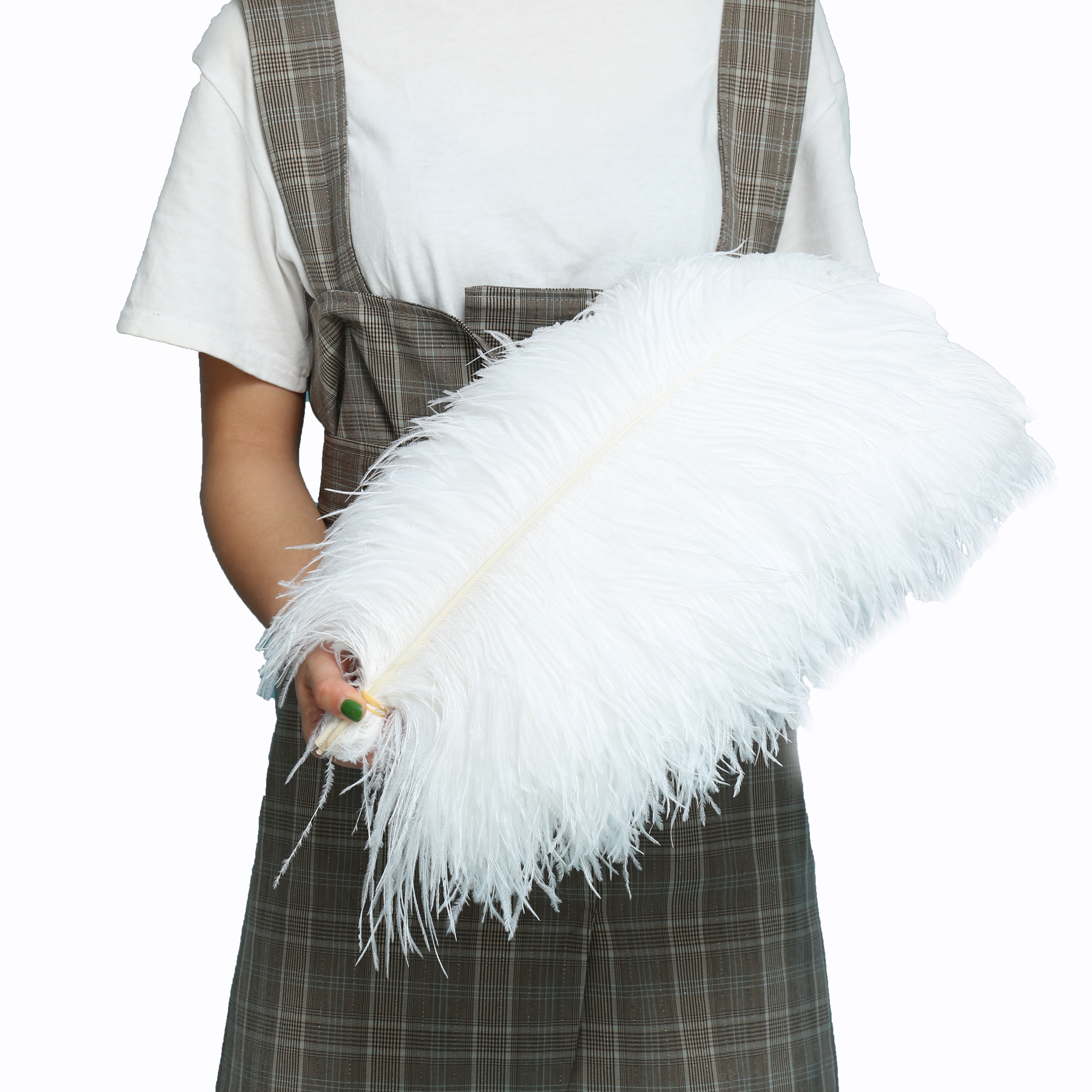Diy Wedding Decoration Clothing Shooting Props Colorful Ostrich Hair Whole Thick Rod 45~50Cm Color Optional Item Picture
