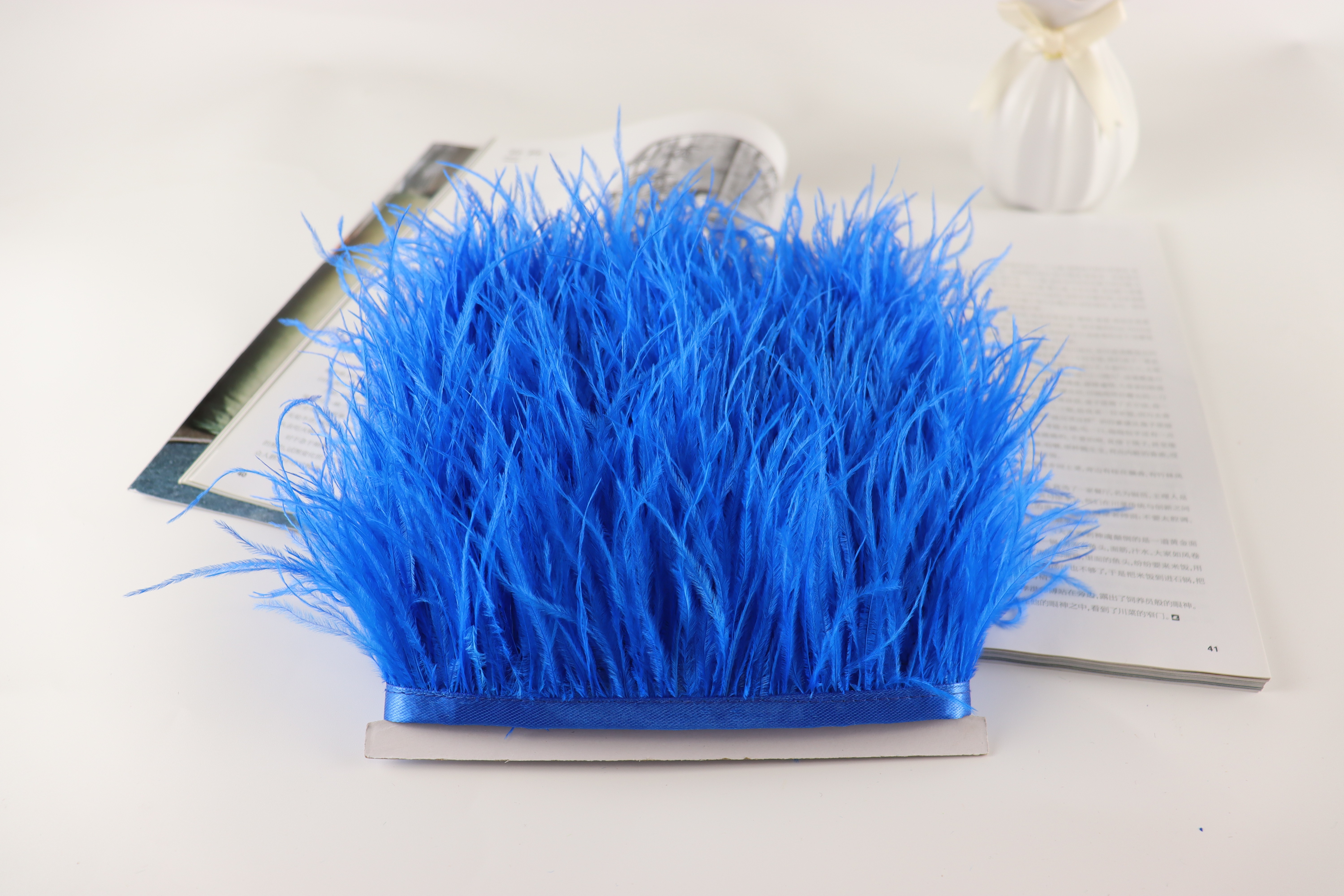 8Cm~10Cm Ostrich Wool Edge Decoration Can Be Diy Color Optional Specification drawing