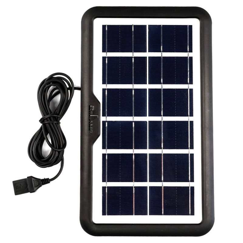 CL-638WP panel solar policristalino bisel de plástico con cable batería recargable 3.7V lámpara de caballo sistema pequeño panel solar de camping recargable panel de energía fotovoltaica panel de carga portátil del coche Specification image