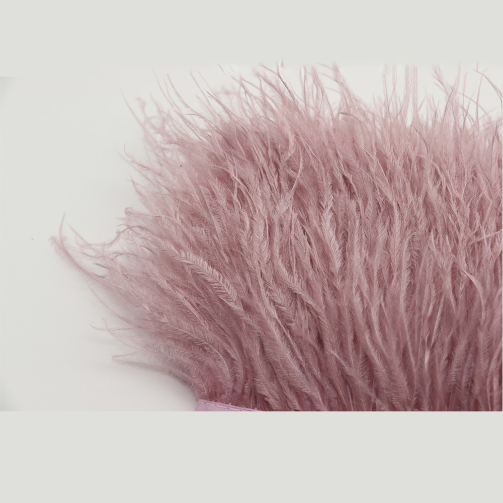 Huike Factory Direct Sales 8Cm~10Cm Light Bean Sand Ostrich Hair Cloth With Wedding, Clothing Decoration Can Be Diy details Picture