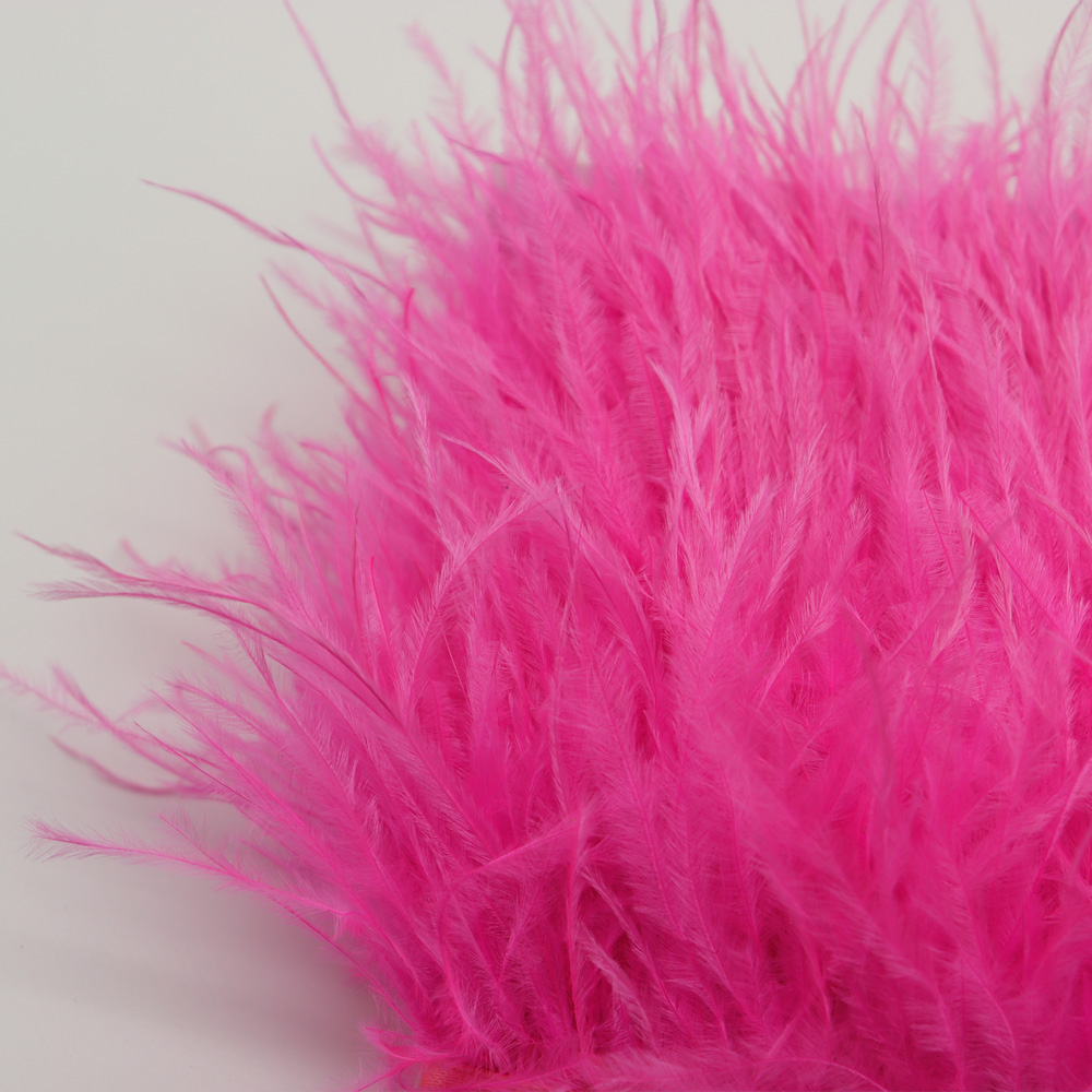 Huike Factory Direct Sales 8Cm~10Cm Peach Ostrich Hair Cloth With Wedding, Clothing Decoration Can Be Diy details Picture
