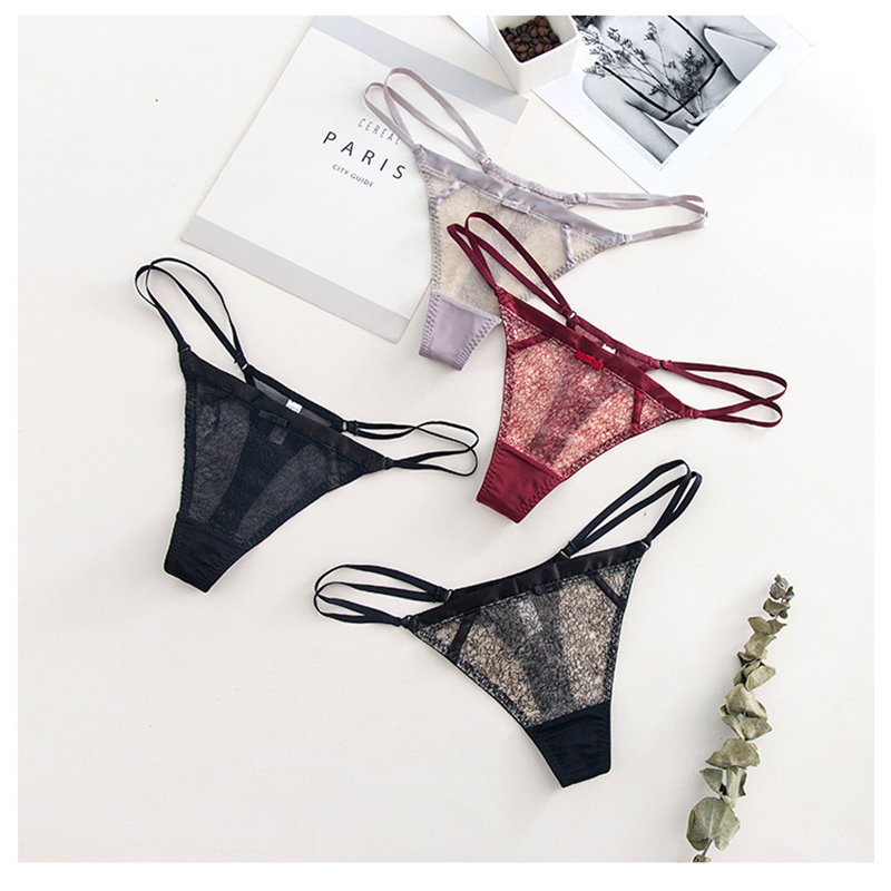 Magic box mystery classic low waist belt low waist women's panties thin belt seductive sexy mesh women's panties