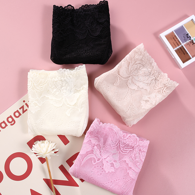Magic box mystery lace mesh waistband lace design girl cute comfortable breathable thin girls underwear