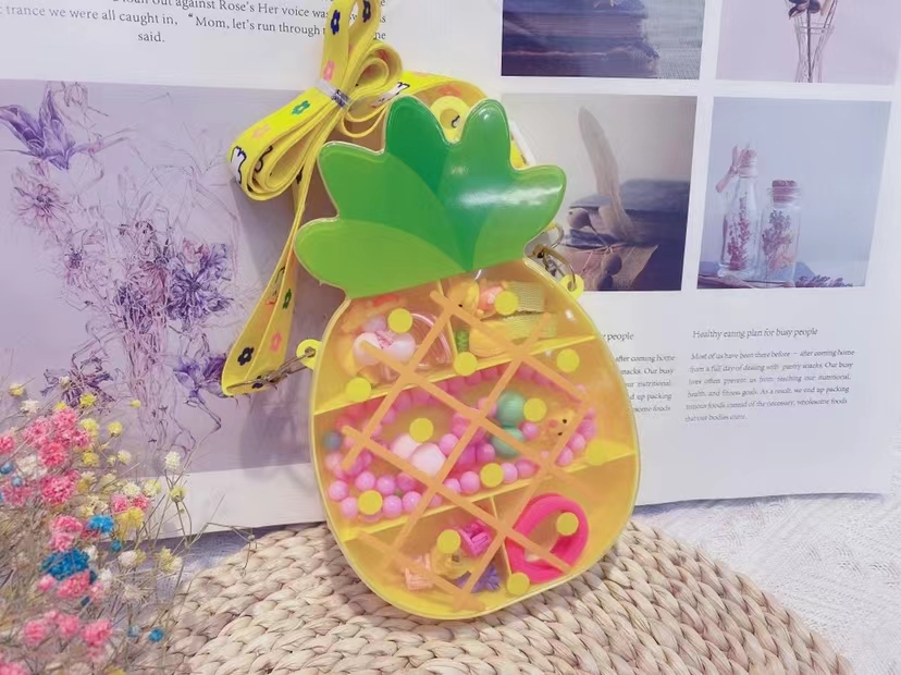 儿童饰品礼盒套装手提斜挎包套盒戒指套盒女孩礼品六一饰品糖果盒详情4