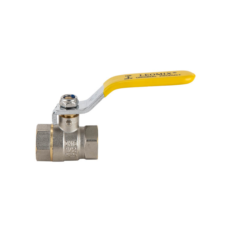brass body brass ball and yellow handle ball valve for high quality