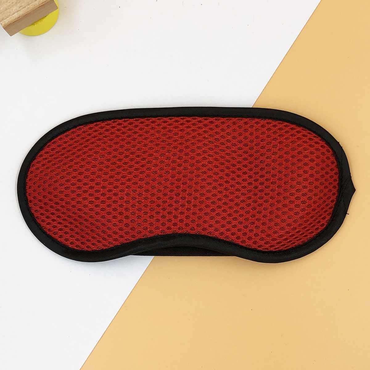 Spot eye mask Red solid color breathable eye mask Student sleep eye mask breathable shade embroidered eye mask Plush eye mask Soft and comfortable for both men and women eye mask can be customized manufacturers customized draft proofing order production thumbnail