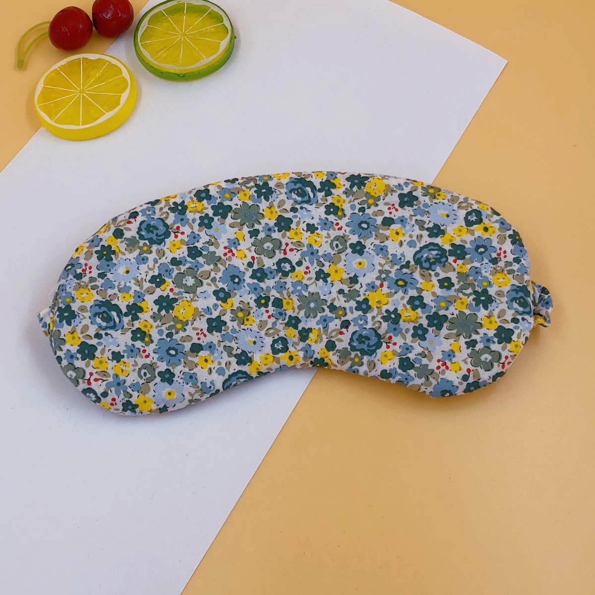 In-stock eye masks: Floral green breathable eye masks, student sleep eye masks, breathable and light-blocking embroidered eye masks, plush eye masks, soft and comfortable, suitable for both men and women. Eye masks available for customization. Factory customization, sample production based on submission, and order production are all acceptable pic 1