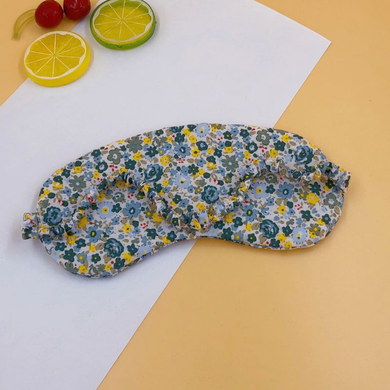 In-stock eye masks: Floral green breathable eye masks, student sleep eye masks, breathable and light-blocking embroidered eye masks, plush eye masks, soft and comfortable, suitable for both men and women. Eye masks available for customization. Factory customization, sample production based on submission, and order production are all acceptable pic 2