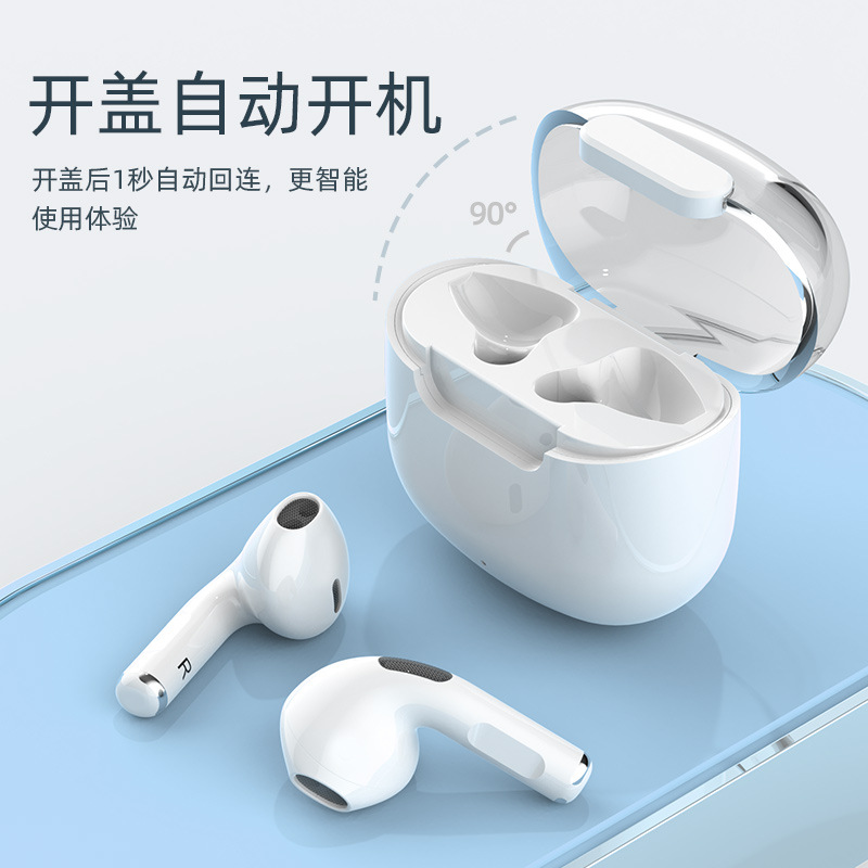 M17 Wireless Bluetooth Headset Tws In-Ear Wireless Sports High Appearance Level Ultra Long Endurance Translucent Space Capsule Bluetooth Headset details Picture