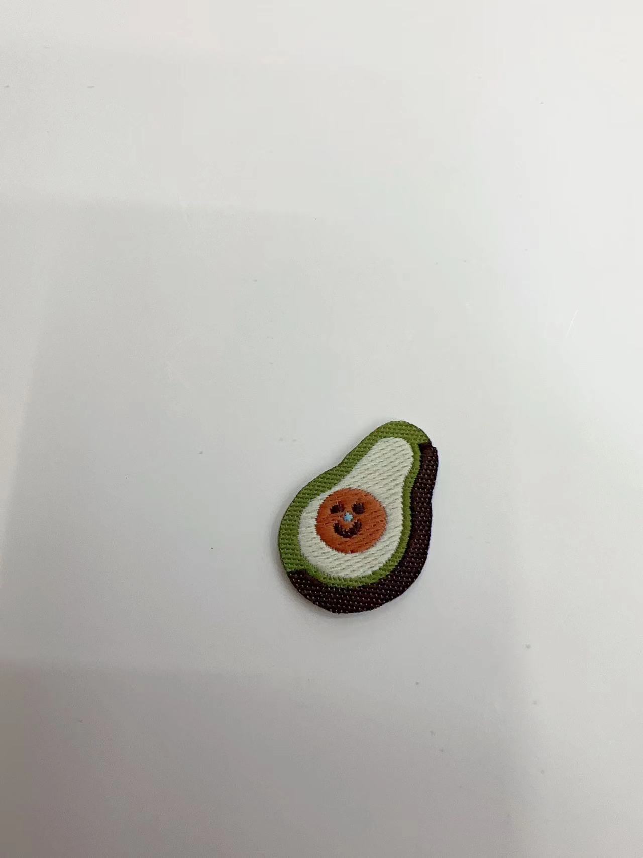Green Smiley Face Avocado Decoration Logo Item Picture