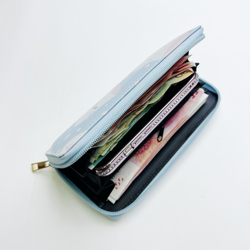 义乌工厂新款TPU工艺图案单拉包欧美复古手拿包万圣节礼品高档多色可选拉链钱包经典复古详情6