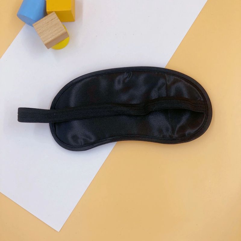In-stock eye masks, printed moon-shaped polyester eye masks, student sleep eye masks, breathable and light-blocking, embroidered eye masks, plush eye masks, soft and comfortable, unisplendable, eye masks for both men and women, customizable, factory customization, sample making, order production are all available pic 4