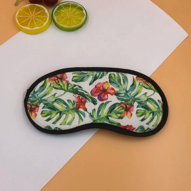 Ready-made eye masks for flowers, trees, students, sleep, breathable and light-blocking, embroidered eye masks, plush eye masks, soft and comfortable, suitable for both men and women, eye masks available for customization. Factory customization, sample production based on submission, and order production are all acceptable pic 2