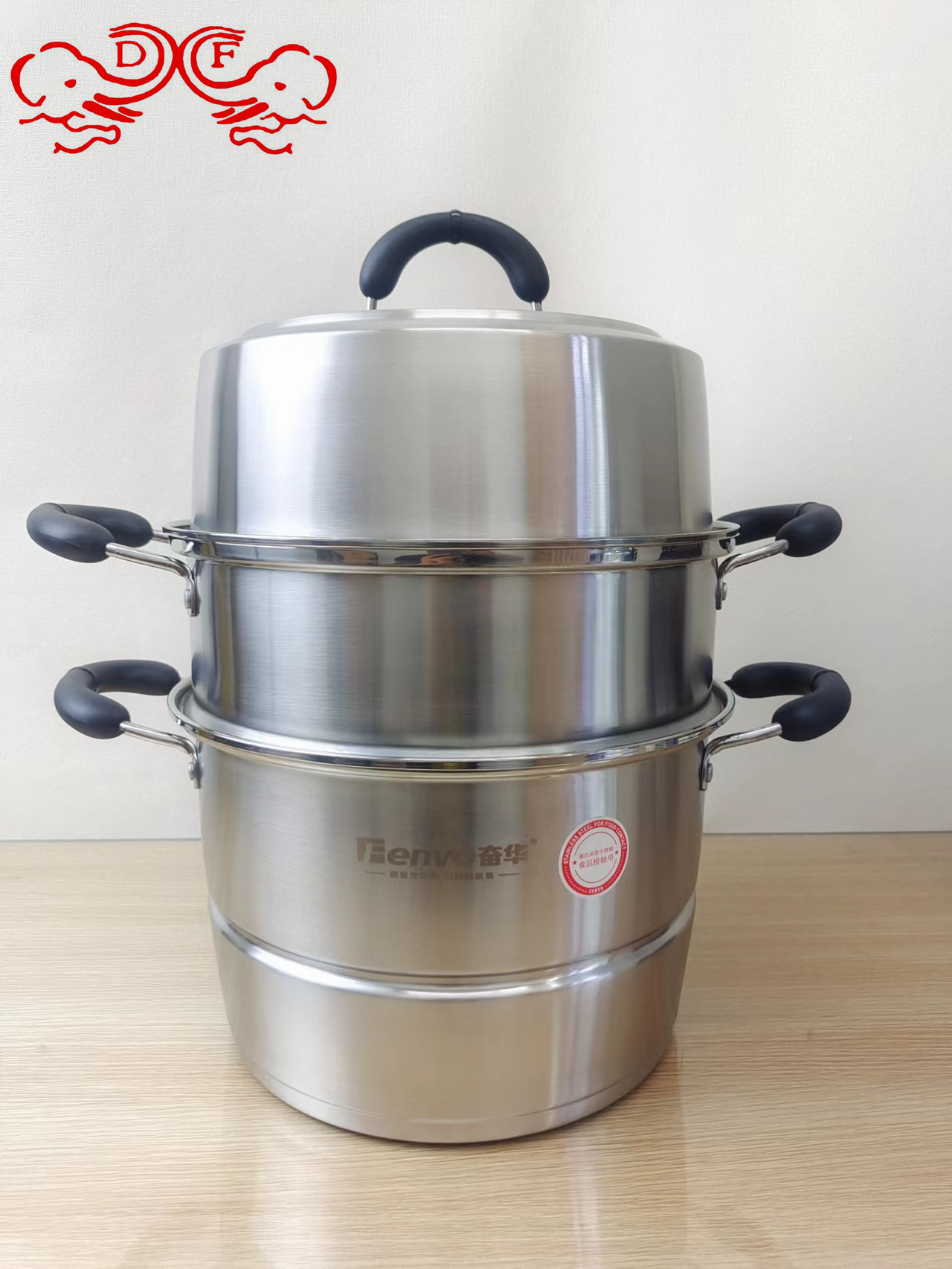 DF99016 Stainless steel thick multifunctional boiler Double boiler Triple steamer double boiler DF Trading house