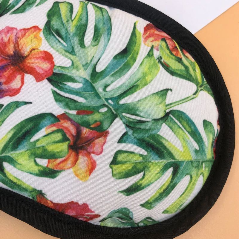 Ready-made eye masks for flowers, trees, students, sleep, breathable and light-blocking, embroidered eye masks, plush eye masks, soft and comfortable, suitable for both men and women, eye masks available for customization. Factory customization, sample production based on submission, and order production are all acceptable pic 1